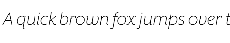 Preview of Mr Eaves XL San OT Light Italic font