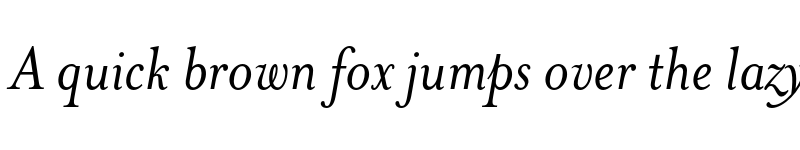 Preview of Mrs Eaves OT Italic font