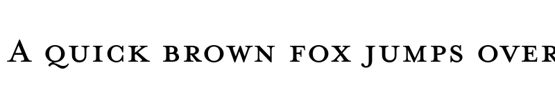 Preview of Mrs Eaves Roman Petite Caps font