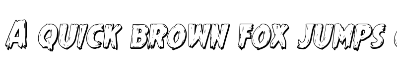 Preview of Mrs. Monster 3D Italic Italic font