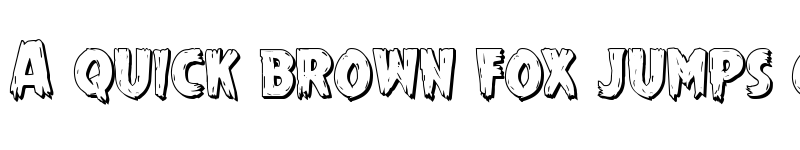 Preview of Mrs. Monster 3D Regular font