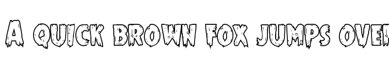 Preview of Mrs. Monster Bold Outline Regular font