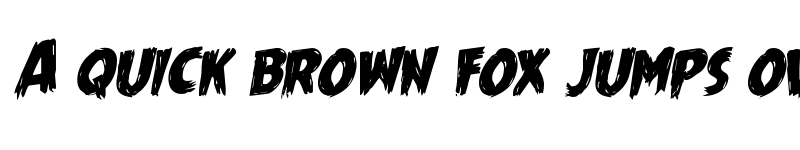 Preview of Mrs. Monster Rotalic Italic font