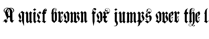 Preview of MuenchnerFraktur Regular font