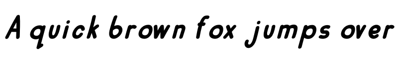 Preview of Mulbena Italic font