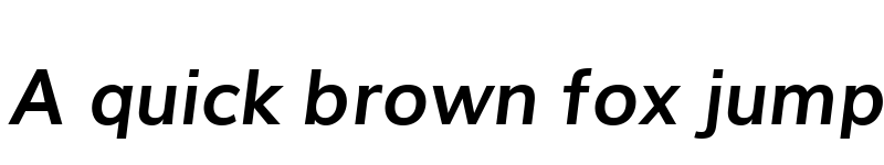 Preview of Muli BoldItalic font