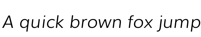 Preview of Muli LightItalic font