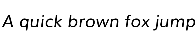 Preview of Muli RegularItalic font