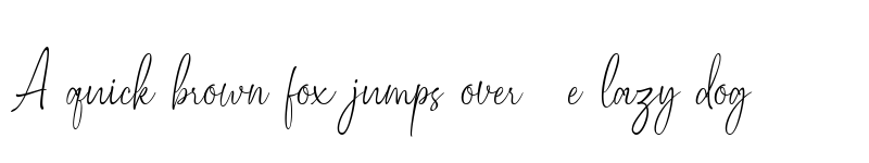 Preview of Muliany Regular font