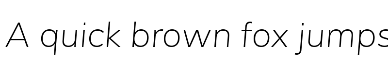 Preview of Mulinito ExtraLight Italic font