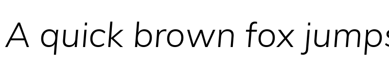 Preview of Mulinito Light Italic font