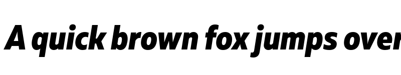 Preview of Muller Narrow ExtraBold Italic font