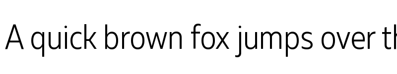 Preview of Muller Narrow Light font