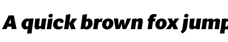 Preview of MultiDisplay ExtraBold Italic font