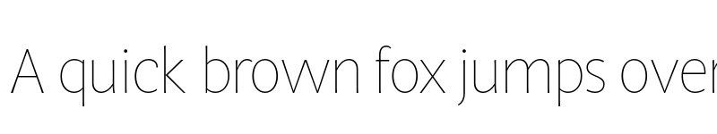 Preview of MultiDisplay Thin font