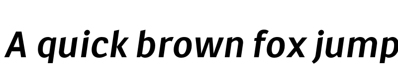 Preview of MultiText Bold Italic font