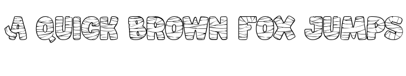Preview of Mummified Regular font