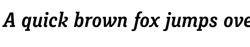 Preview of Muriza SemiBold Italic font