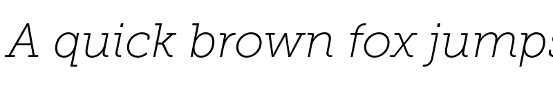 Preview of Museo Slab 100 Italic font