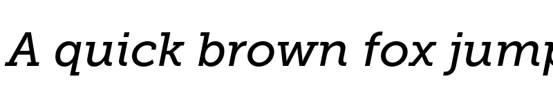 Preview of Museo Slab 500 Italic font