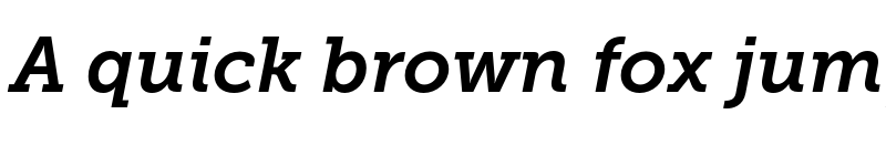 Preview of Museo Slab 700 Italic font