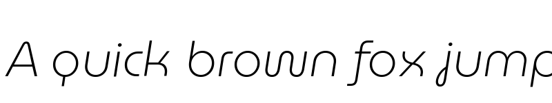 Preview of MuseoModerno ExtraLight Italic font