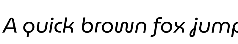 Preview of MuseoModerno Italic font