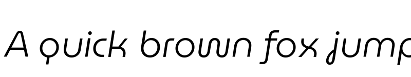 Preview of MuseoModerno Light Italic font