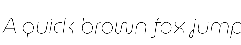 Preview of MuseoModerno Thin Italic font