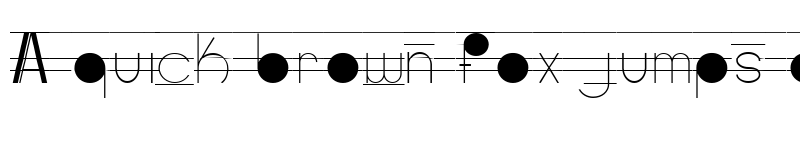 Preview of Musicografi Regular font