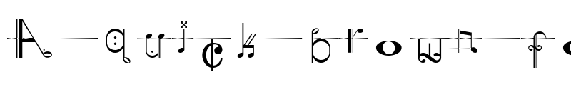 Preview of Musiker Regular font