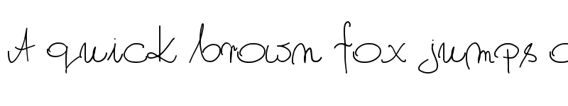 Preview of My Own Script PL Regular font