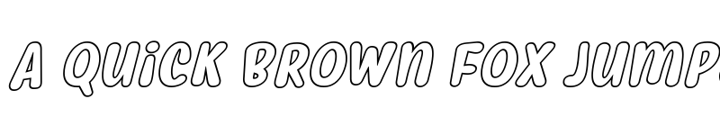 Preview of Myfrida Hollow Italic font