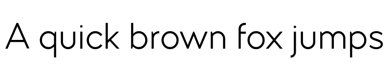 Preview of Myna Expanded Light font