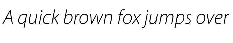 Preview of Myriad Bengali Light Italic font