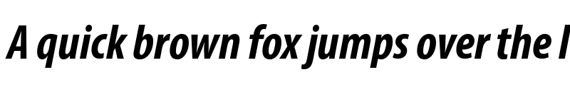 Preview of Myriad Pro Bold Condensed Italic font