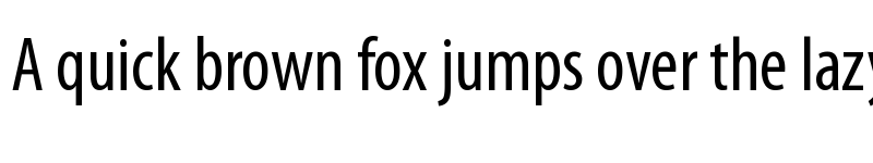 Preview of Myriad Pro Condensed font