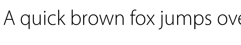 Preview of Myriad Pro Light font