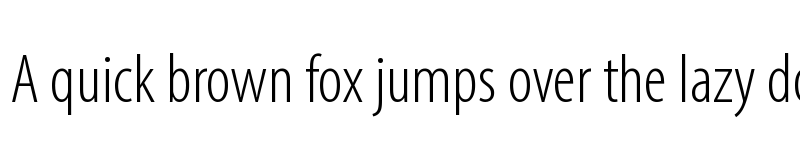 Preview of Myriad VF Light Condensed font