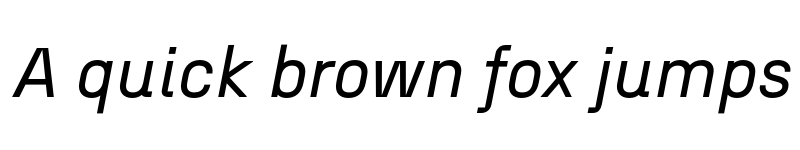 Preview of N27 Regular Italic font