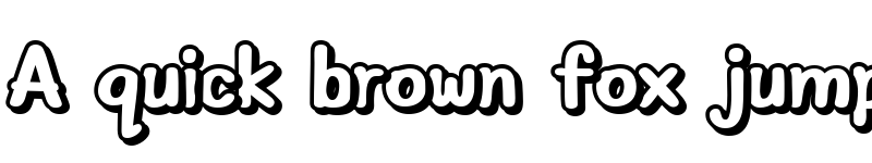 Preview of Nabana Shadow Bold font