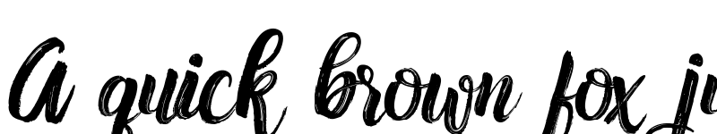 Preview of Nafasyah Brushed font