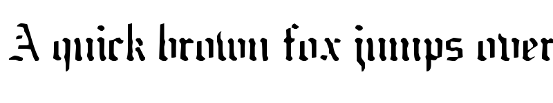 Preview of naked monk Regular font