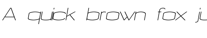 Preview of Nalom Light Italic font