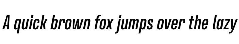 Preview of Naratif Condensed Bold Italic font