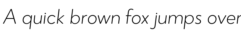 Preview of Narin Light Italic font