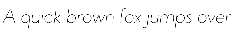 Preview of Narin Thin Italic font