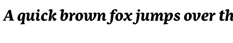 Preview of Nassim Latin Extrabold Italic font