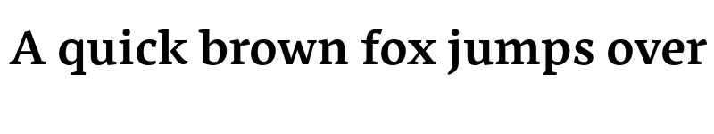 Preview of Nassim Latin Semibold font