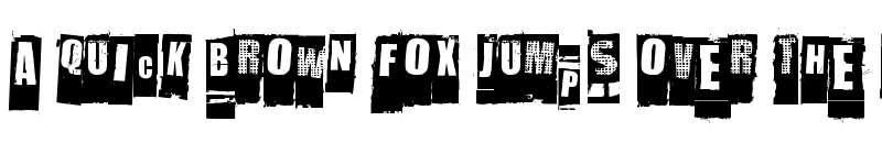 Preview of NastyMSG Regular font